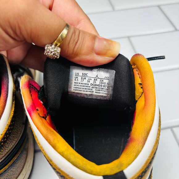 NIKE AIR JORDAN MID SE (TD) TODDLER ORANGE WEAR AWAY SIZE 10C DQ8420-071 - Picture 8 of 12